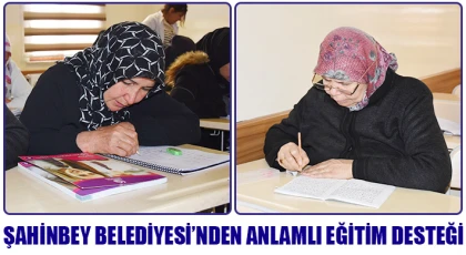 Şahinbey Belediyesi’nden Anlamlı Eğitim Desteği