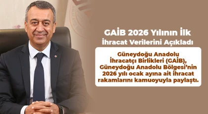 GAİB 2026 Yılının İlk İhracat Verilerini Açıkladı