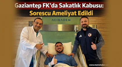 Gaziantep FK’da Sorescu’ya Cerrahi Müdahale