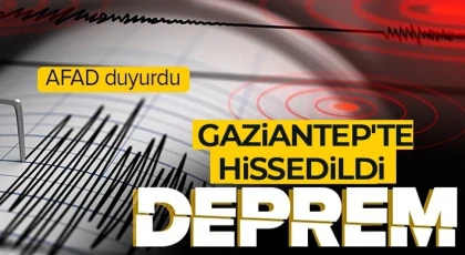 Gaziantep'te korkutan deprem!