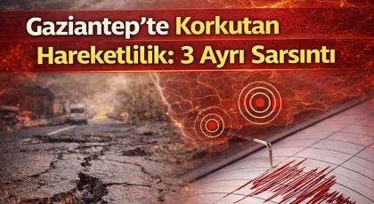 Gaziantep’te Peş Peşe Deprem Sarsıntıları