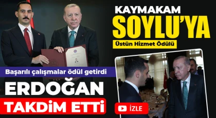 Kaymakam Soylu’ya Üstün Hizmet Ödülü