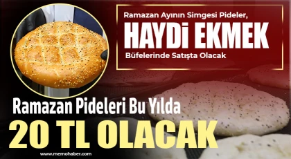 Ramazan Ayının Simgesi Pideler, Haydi Ekmek Büfelerinde Satışta Olacak