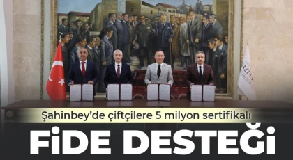 Şahinbey’de çiftçilere 5 milyon sertifikalı fide desteği