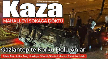 Şiddetli Yağmur Kazaya Neden Oldu: Hurdaya Dönen Araçtan Burnu Bile Kanamadan Çıktı