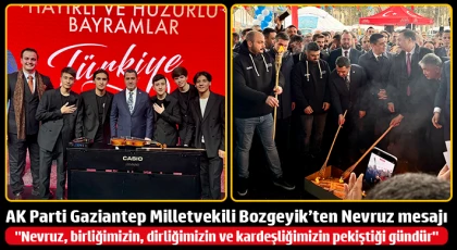 AK Parti Gaziantep Milletvekili Bozgeyik’ten Nevruz mesajı