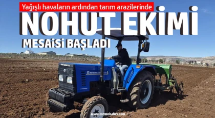  Gaziantep'te nohut ekimi başladı