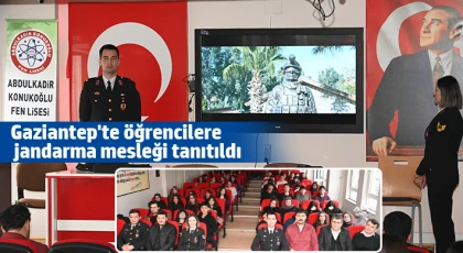 Gaziantep'te öğrencilere jandarma mesleği tanıtıldı