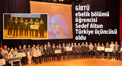 GİBTÜ ebelik bölümü öğrencisi Sedef Altun Türkiye üçüncüsü oldu