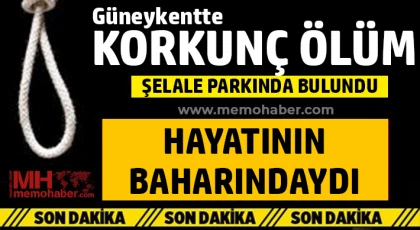 Güneykentte korkunç ölüm! Şelale parkında bulundu!