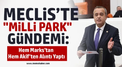 Meclis’te "Milli Park" Gündemi: Hem Marks’tan Hem Akif’ten Alıntı Yaptı