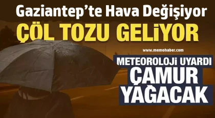 Meteoroloji’den Gaziantep İçin Çöl Tozu Uyarısı