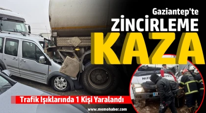 Nizip-Gaziantep Yolunda Zincirleme Trafik Kazası