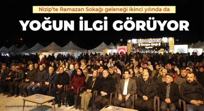 Nizip’te Ramazan Sokağı geleneği ikinci yılında da yoğun ilgi görüyor
