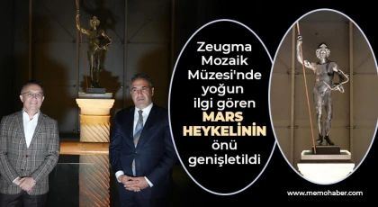 Ziyaretçilerin ilgi odağı Mars heykeline balkonlu çözüm