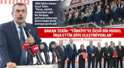 Bakan Tekin: Türkiye'ye özgü bir model inşa ettik diye eleştiriyorlar
