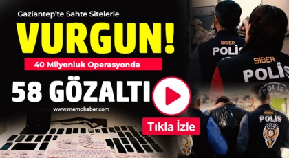 Gaziantep'te Siber Dolandırıcılara Büyük Darbe: 58 Gözaltı