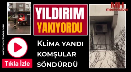 Gaziantep’te Yıldırım Dehşeti: Klima Alev Aldı