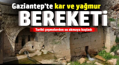 Kuruyan tarihi çeşmeler yıllar sonra yeniden akmaya başladı