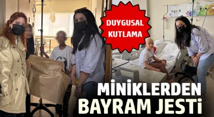 Miniklerden bayram jesti