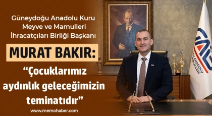 Murat Bakır: “Çocuklarımız aydınlık geleceğimizin teminatıdır”