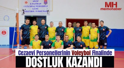Cezaevi Personellerinin Voleybol Finalinde Dostluk Kazandı