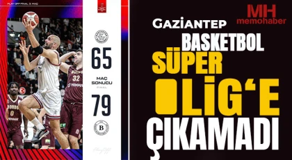 Gaziantep Basketbol Süper Lig‘e çıkamadı