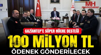 Gaziantep'e Süper Hücre Desteği 