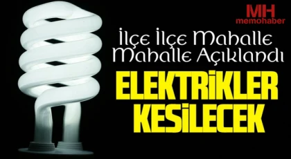 Gaziantep'te 7 Mayıs Elektrik Kesintisi Olacak Yerler