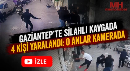 Gaziantep'te silahlı kavga: 4 kişi yaralandı