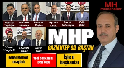 MHP Gaziantep sil baştan: Yeni başkanlar belli oldu