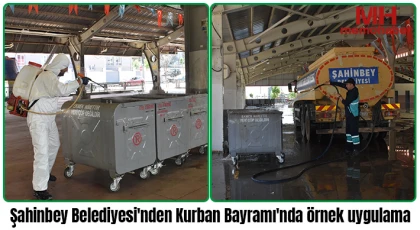 Şahinbey Belediyesi'nden Kurban Bayramı'nda örnek uygulama