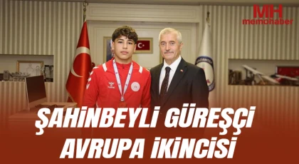 Şahinbeyli güreşçi Avrupa ikincisi
