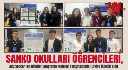 SANKO Okulları öğrencileri, Aziz Sancar Fen Bilimleri Araştırma Projeleri Yarışması’nda Türkiye ikincisi oldu