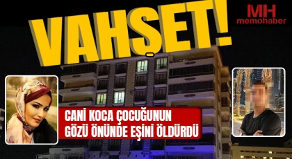 Cani koca çocuğunun gözü önünde eşini öldürdü