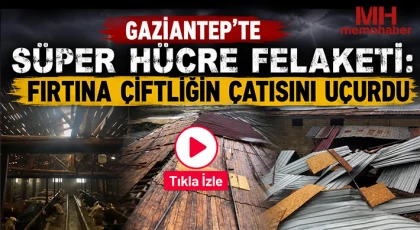 Gök Yarılır Gibi Yağdı! Şehitkamil’de Süper Hücre Çiftliği Vurdu