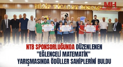 NTB Sponsorluğunda Düzenlenen "Eğlenceli Matematik" Yarışmasında Ödüller Sahiplerini Buldu