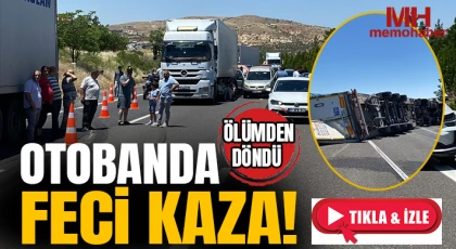 Ölümden döndü:Otobanda feci kaza 