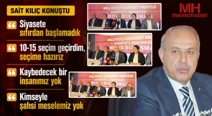 Sait Kılıç konuştu: Siyasete sıfırdan başlamadık