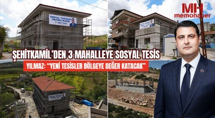 Şehitkamil’den 3 mahalleye sosyal tesis