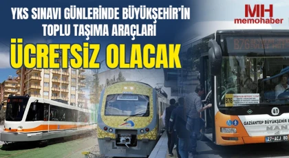 YKS sınavı günlerinde büyükşehir’in toplu taşıma araçları ücretsiz olacak