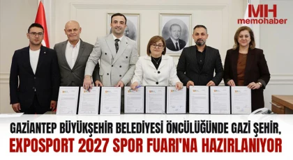 Gaziantep Büyükşehir Belediyesi öncülüğünde Gazi şehir, ExpoSport 2027 Spor Fuarı'na hazırlanıyor
