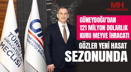 Güneydoğu'dan 121 Milyon Dolarlık Kuru Meyve İhracatı