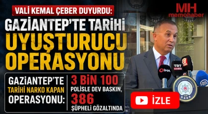 Helikopter ve İHA Destekli Dev Uyuşturucu Operasyonu! Gaziantep Merkezli 6 İlde 386 Gözaltı