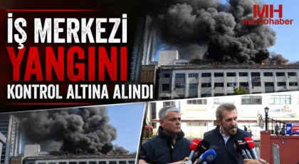 İş merkezi yangını kontrol altına alındı