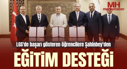 LGS'de başarı gösteren öğrencilere Şahinbey'den eğitim desteği