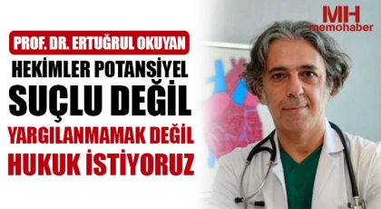 Prof. Dr. Ertuğrul Okuyan Hekimler potansiyel suçlu değil!