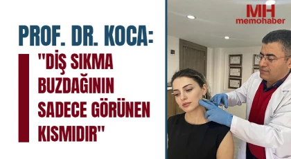 Prof. Dr. Koca: Diş sıkma buzdağının sadece görünen kısmıdır