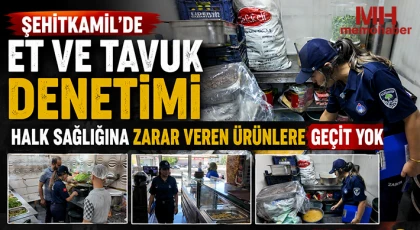 Şehitkamil'de et ve tavuk denetimi