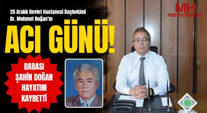 25 Aralık Devlet Hastanesi Başhekimi Dr. Mehmet Doğan’ın Acı Günü